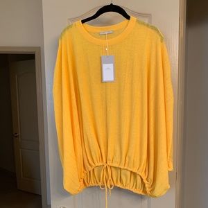 Zara yellow flowy top
